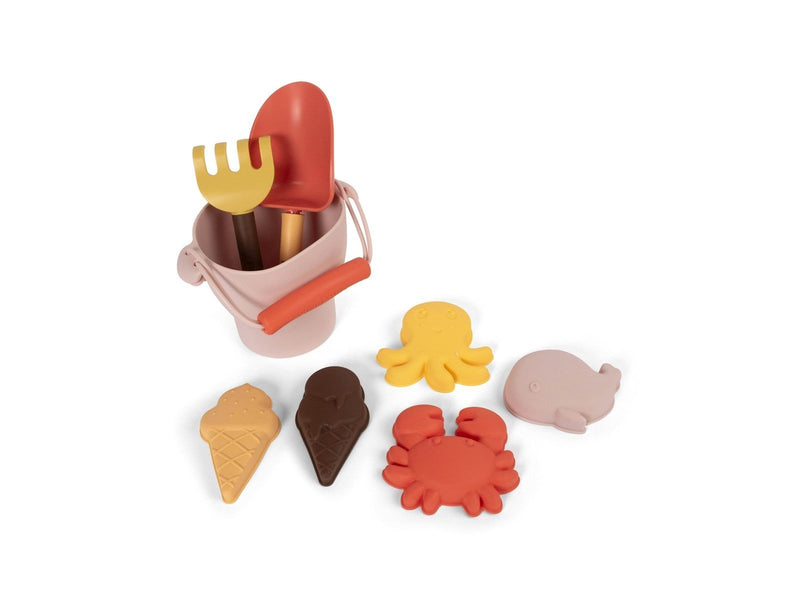 Filibabba Silicone beach set - Peach Mix