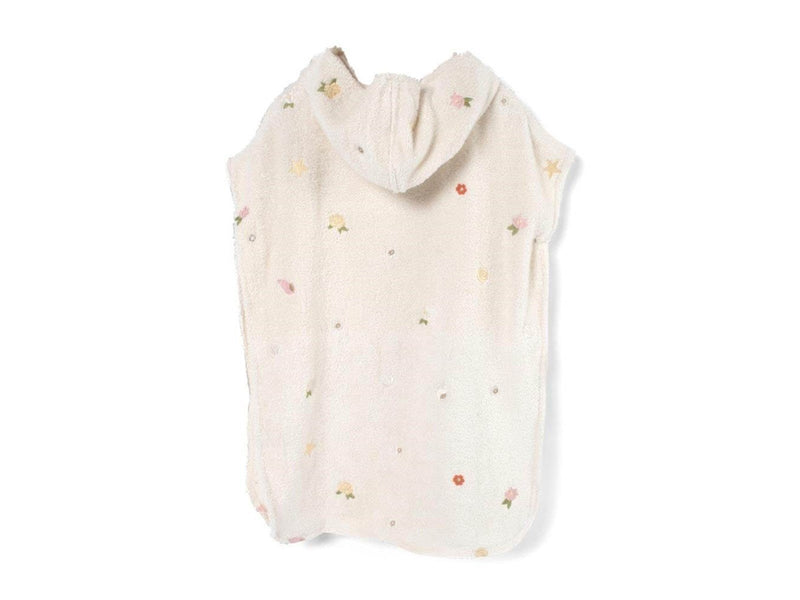Filibabba Embroidered beach poncho GOTS - Ocean Blossom