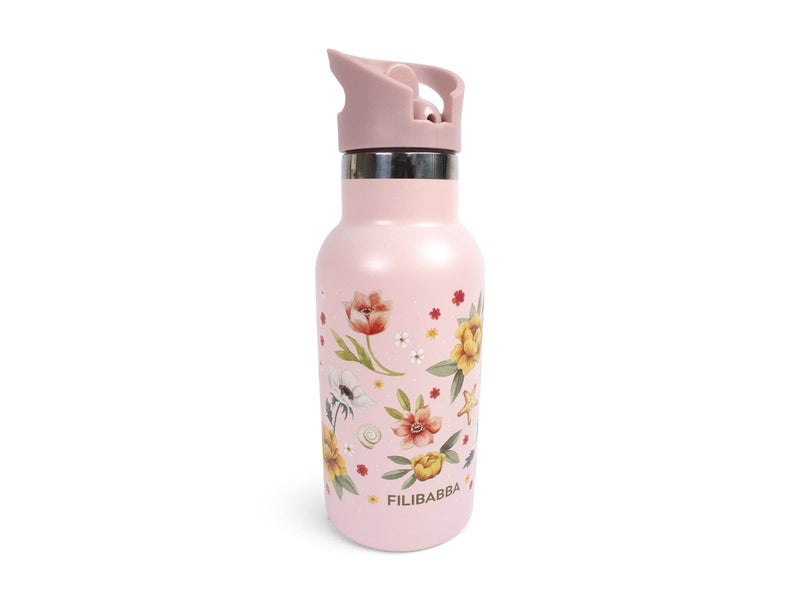 Filibabba Stainless steel water bottle - Ocean Blossom