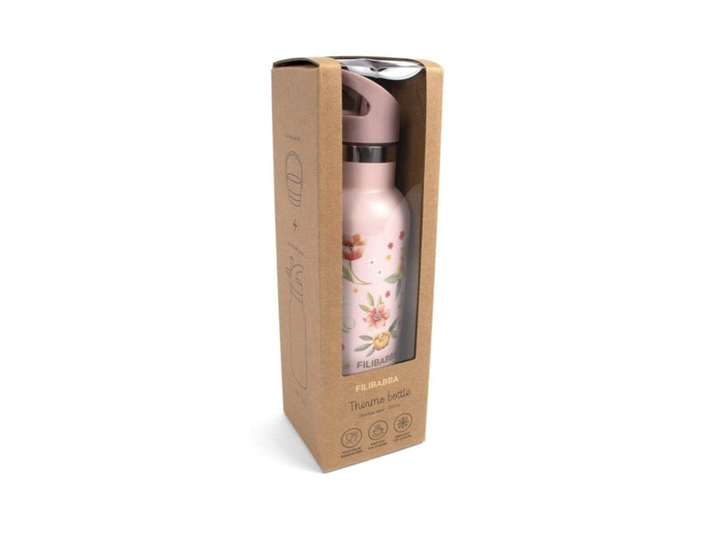 Filibabba Stainless steel water bottle - Ocean Blossom
