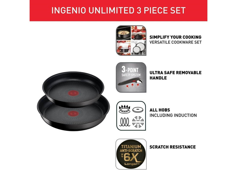 Tefal Ingenio Unlimited - 3 pcs pan set