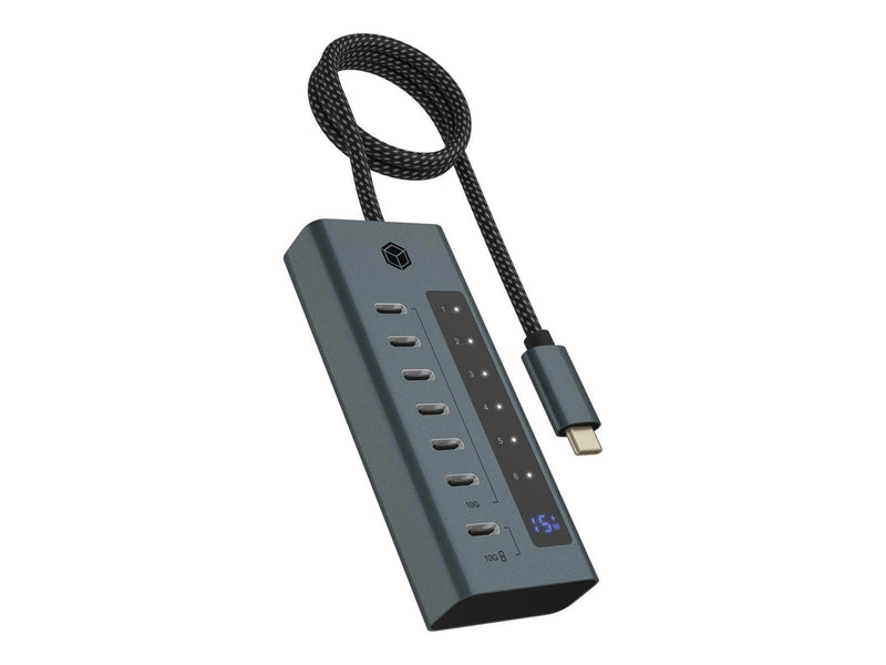 ICY BOX IB-HUB1457-C31 USB-Hubs - 7 - Grau