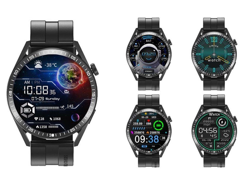 Tracer SM8V ONYX smart watch with strap - black