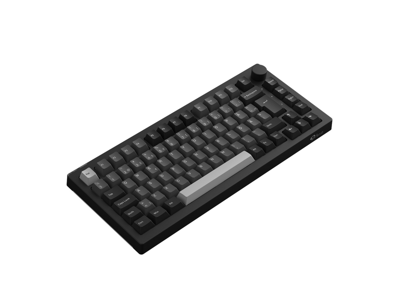 Akkogear 5075B Plus-S Black & Silver - V3 Blue Pro - Gaming Tastaturen - ohne Numpad - Universal - Schwarz