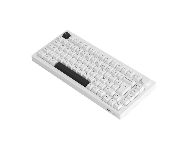 Akkogear 5075B Plus-S Black on White - V3 Blue Pro - Gaming Tastaturen - ohne Numpad - Universal - Weiss