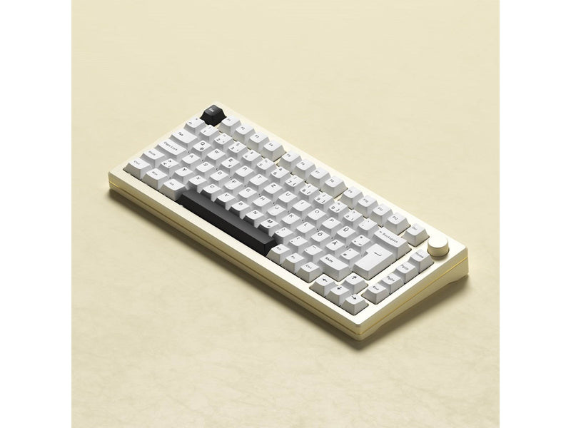 Akkogear MOD 007B HE Cream White - Gaming Tastaturen - ohne Numpad - Universal - Weiss