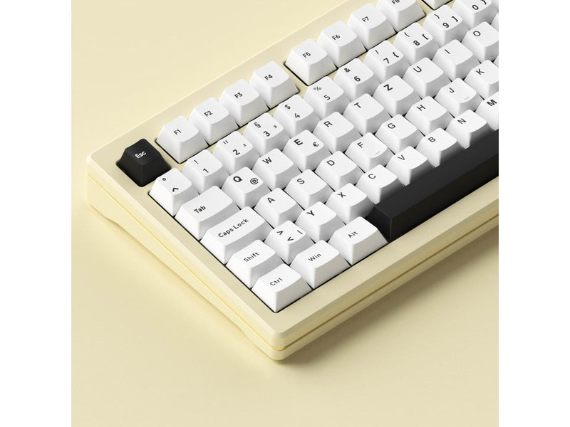 Akkogear MOD 007B HE Cream White - Gaming Tastaturen - ohne Numpad - Universal - Weiss