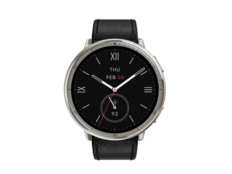 Amazfit Active 2 Round NFC 44mm - Black Leather