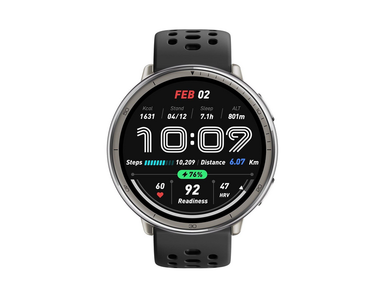 Amazfit Active 2 Round 44mm - Black Sport Silicone
