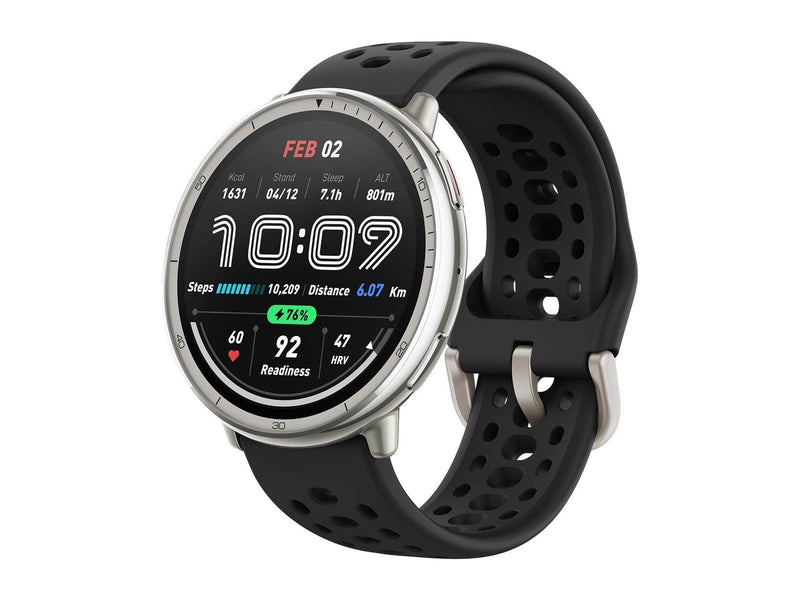 Amazfit Active 2 Round 44mm - Black Sport Silicone