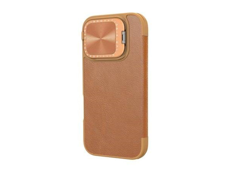 Nillkin Qin Pro Leather Case for iPhone 16 - Brown