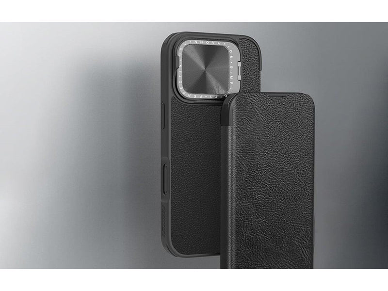 Nillkin Qin Pro Leather Case for iPhone 16 - Black