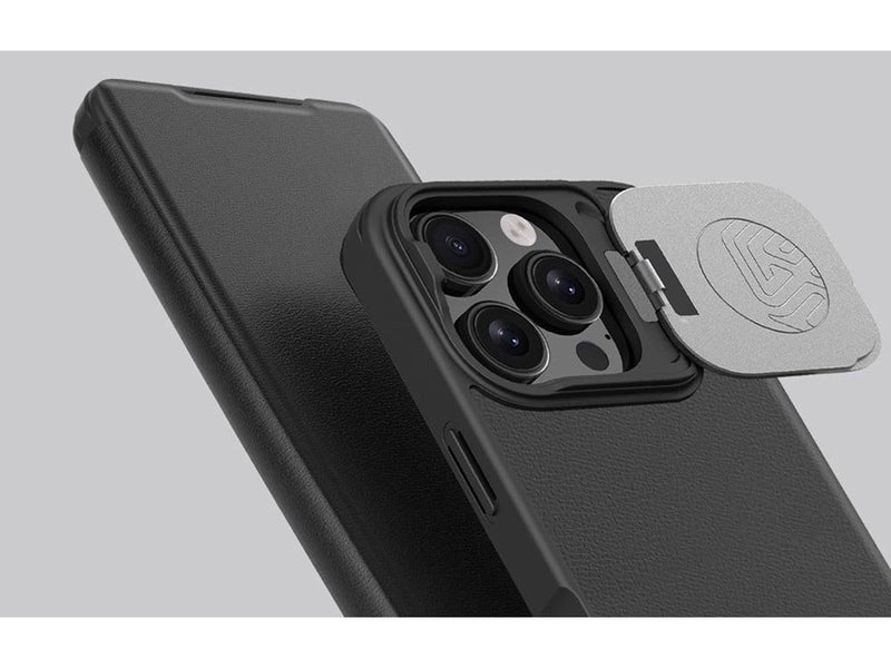 Nillkin Qin Pro Leather Case for iPhone 16 - Black