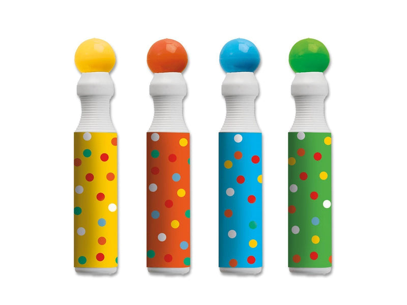 SES Creative Dot Markers for Kids - Create Dot Art - 4 XXL Dot Markers - Make Large Dots