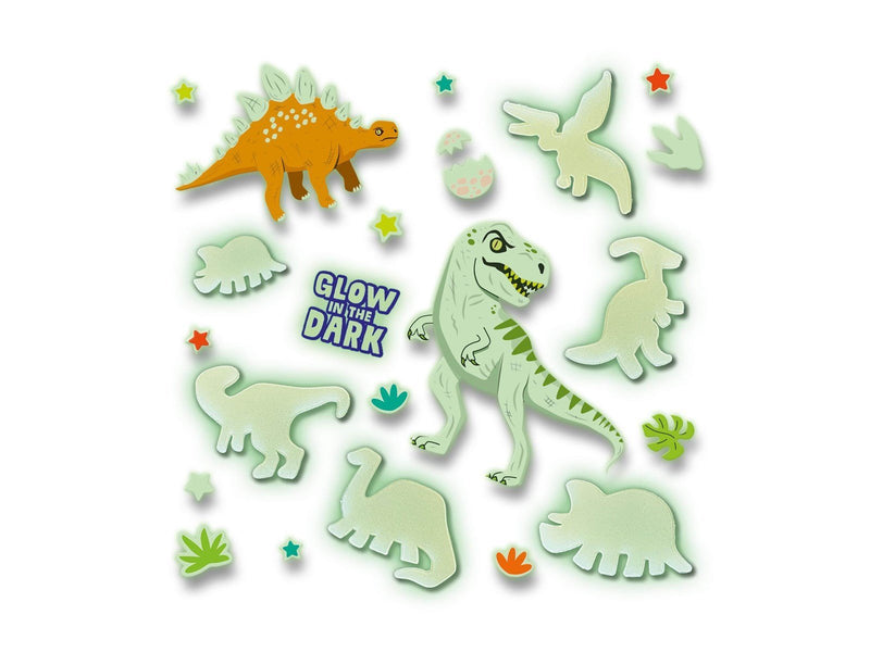 SES Creative Glowing dinos - Glow in the dark Cool dino themed bedroom decoration