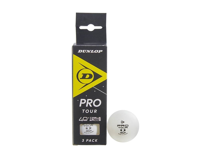 Dunlop Pro Tour 40+  3-pak Bordtennisbolde