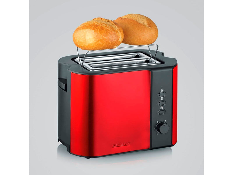 SEVERIN Toaster AT 2217 - red metallic/black
