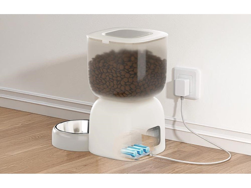 PetWant Automatic Feed Dispenser WiFi 3L - White