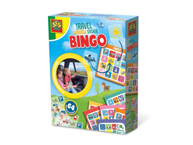 SES Creative Travel Game Window Sticker Bingo