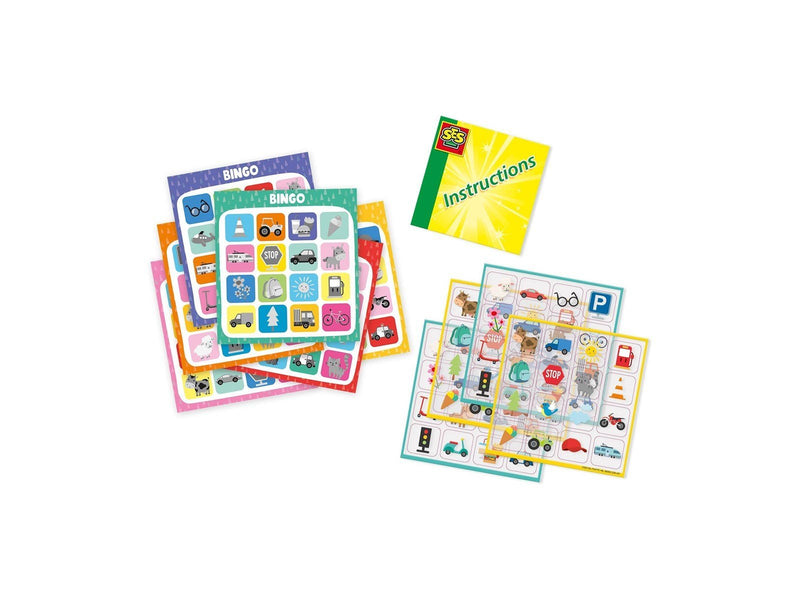 SES Creative Travel Game Window Sticker Bingo