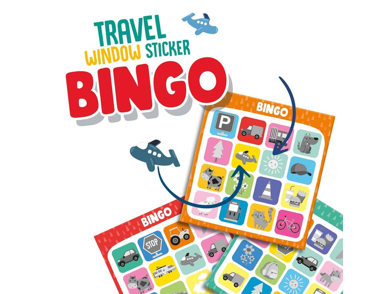 SES Creative Travel Game Window Sticker Bingo