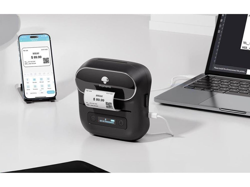 Phomemo M220 Portable Label Printer - White