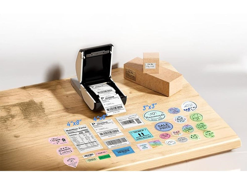 Phomemo D520 Portable Label Printer - Black and White