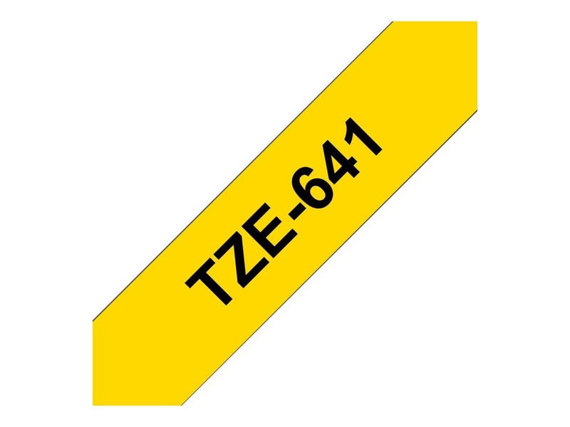 Brother TZE641 Yellow/Black Tape 18mm