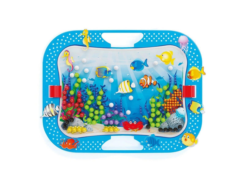 Quercetti - Ocean Fun Fish & Pegs Insert Mosaic 316 pcs.