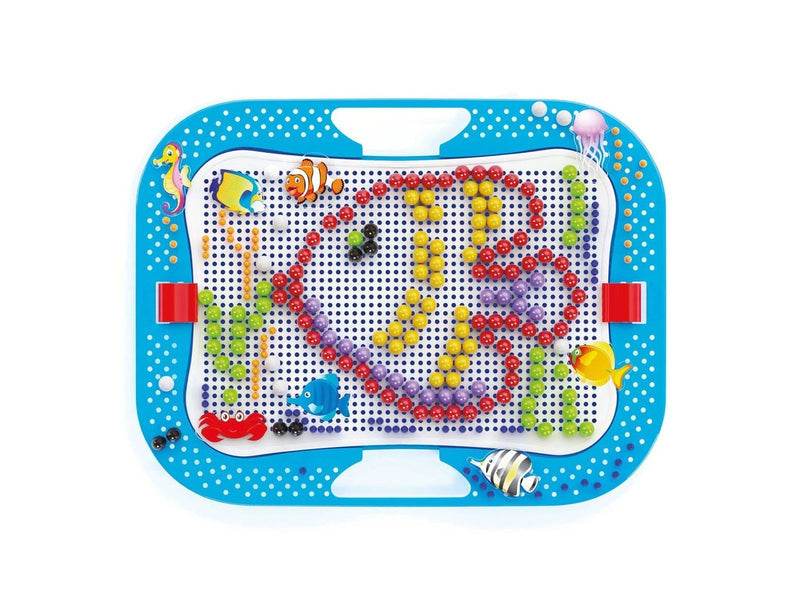 Quercetti - Ocean Fun Fish & Pegs Insert Mosaic 316 pcs.