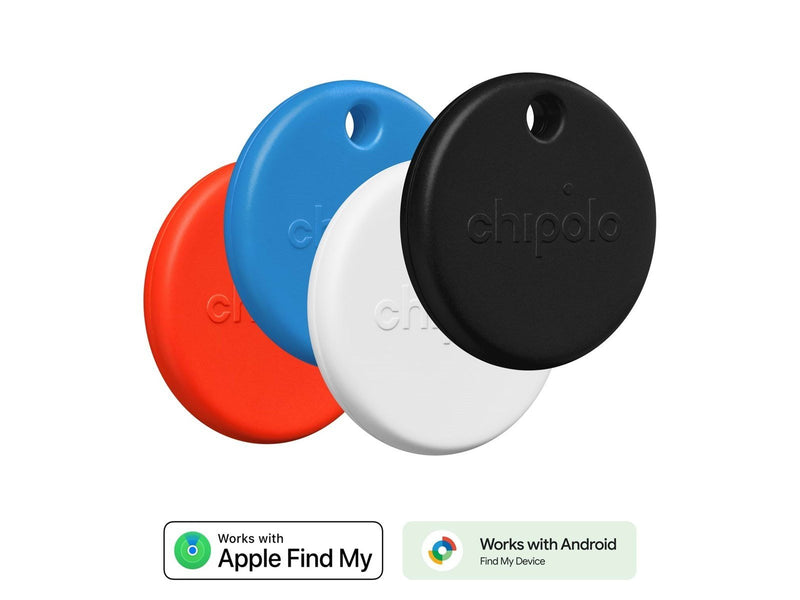Chipolo POP - Black/White/Red/Blue - 4-pack