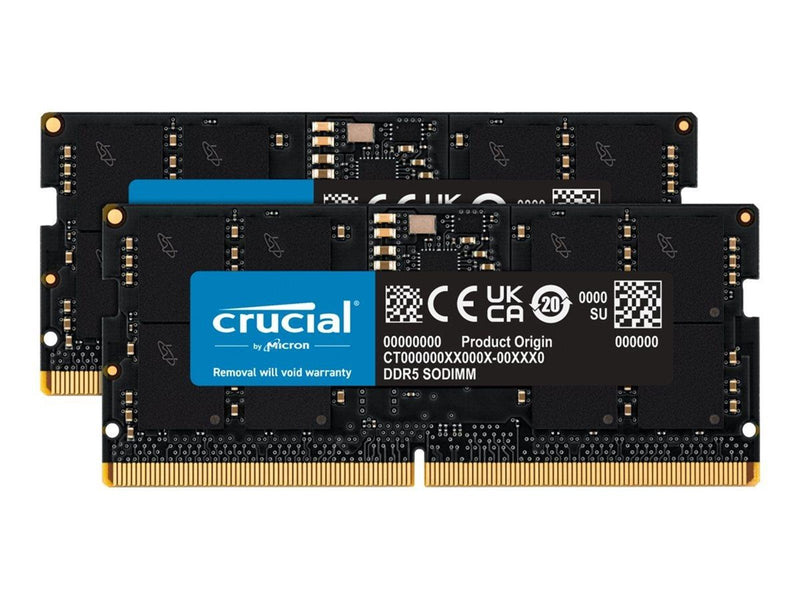 Crucial - DDR5 - kit - 24 GB: 2 x 12 GB - SO-DIMM 262-pin - 5600 MHz / PC5-44800