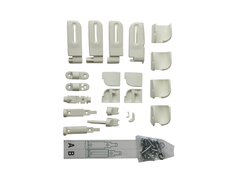 BabyDan Fittings for Elin/Flexi Fit Safety Gates wood white