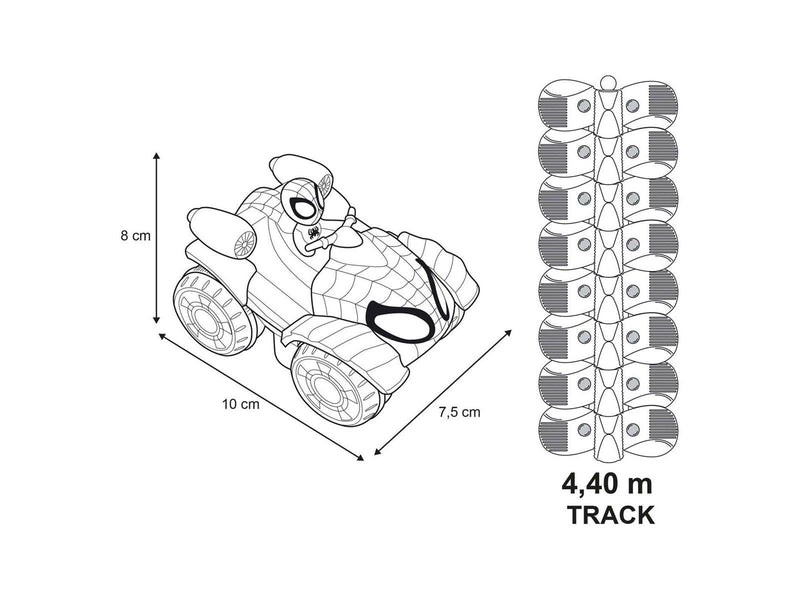 Smoby - Spidey Flextreme Race Track Set