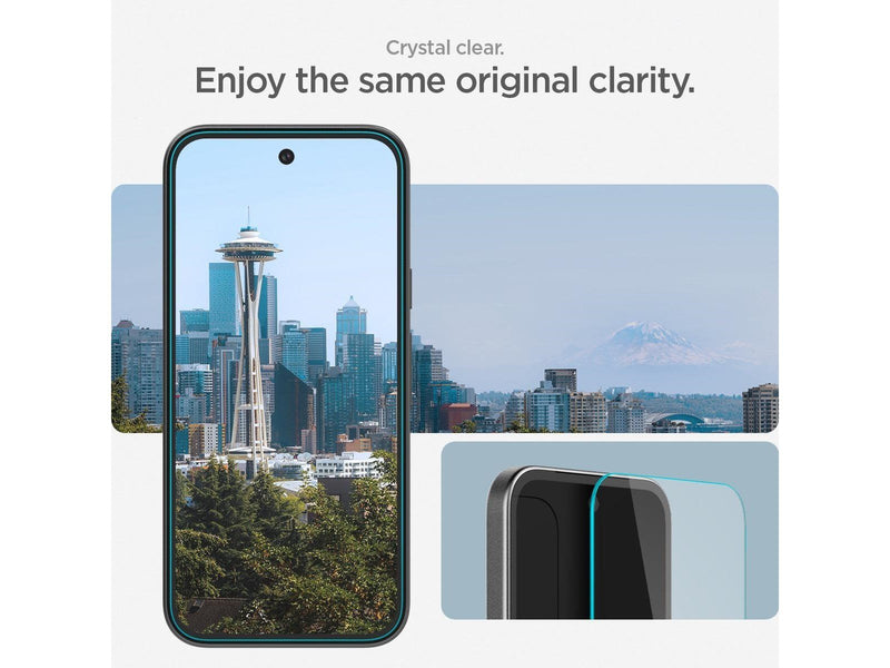 Spigen Glass tR EZ Fit 2 Pack transparency - Google Pixel 9A