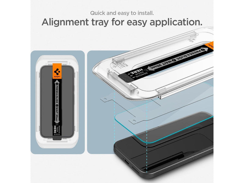 Spigen Glass tR EZ Fit 2 Pack transparency - Google Pixel 9A
