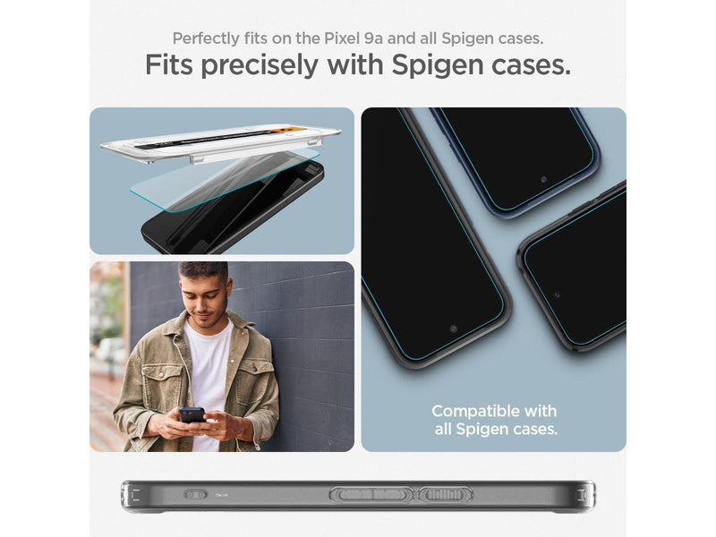 Spigen Glass tR EZ Fit 2 Pack transparency - Google Pixel 9A