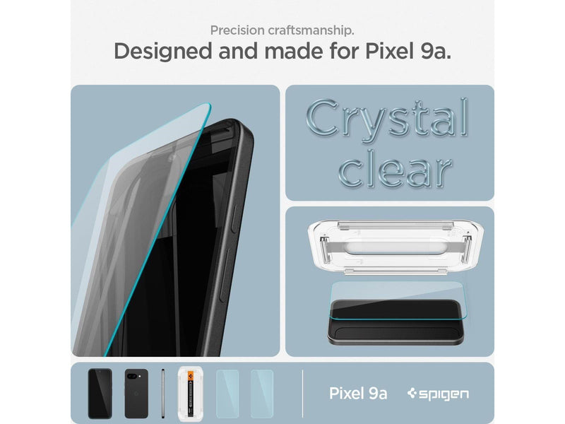 Spigen Glass tR EZ Fit 2 Pack transparency - Google Pixel 9A