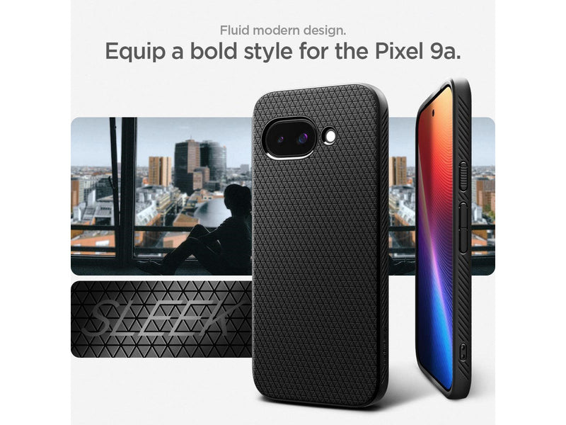 Spigen Liquid Air matte black - Google Pixel 9a