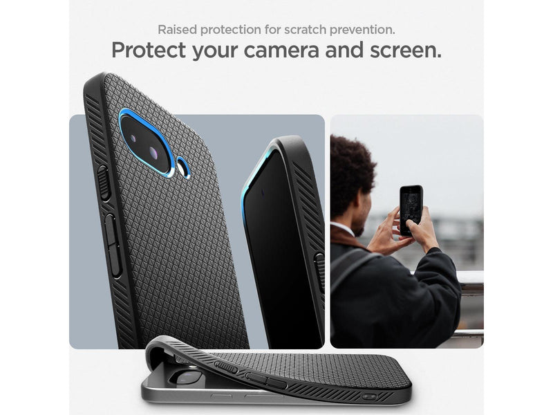 Spigen Liquid Air matte black - Google Pixel 9a