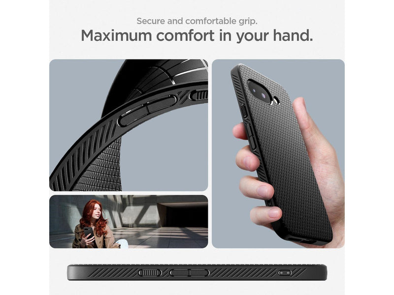 Spigen Liquid Air matte black - Google Pixel 9a
