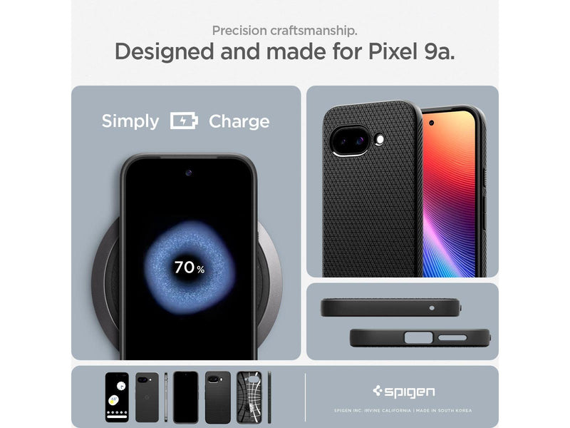 Spigen Liquid Air matte black - Google Pixel 9a