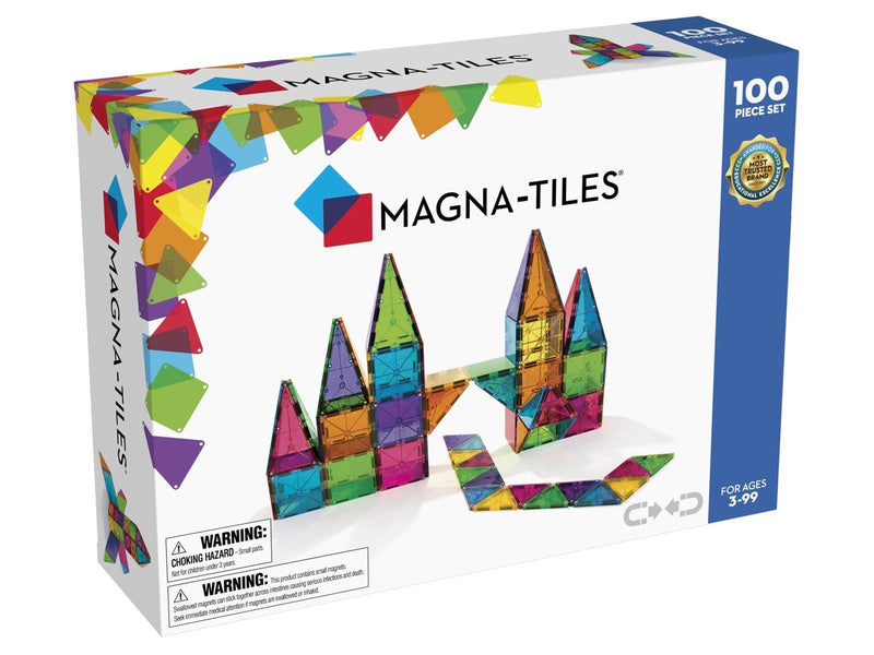 Magna-Tiles Clear Colours 100 pcs