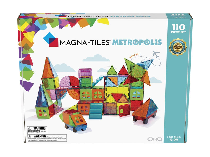 Magna-Tiles Metropolis 110-Piece Magnetic Building Set