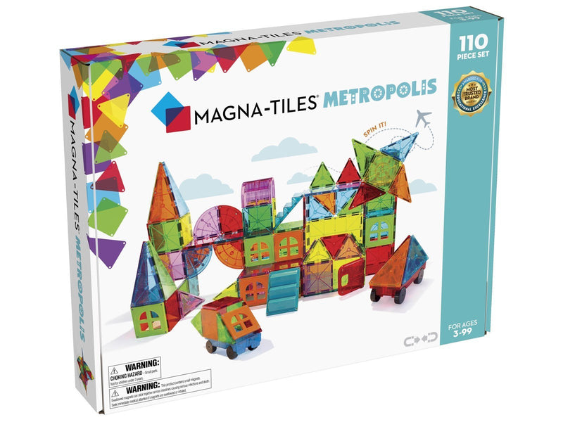 Magna-Tiles Metropolis 110-Piece Magnetic Building Set