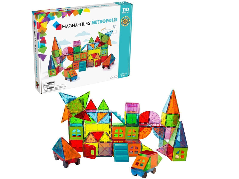 Magna-Tiles Metropolis 110-Piece Magnetic Building Set