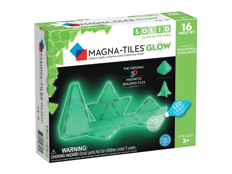 Magna-Tiles Glow 16-Piece Magnetic Building Set