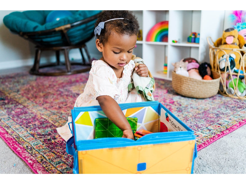 Magna-Tiles Storage Bin & Interactive Play-Mat