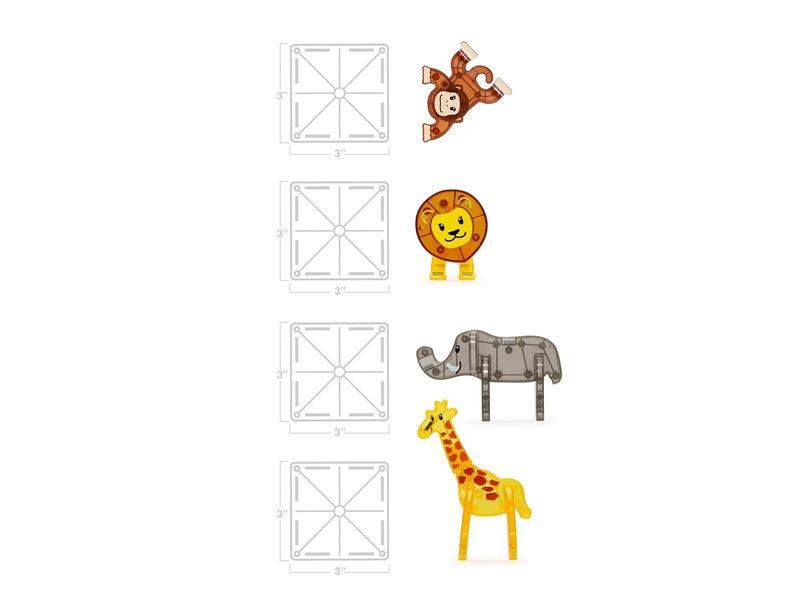 Magna-Tiles Safari Animals 25 pcs set