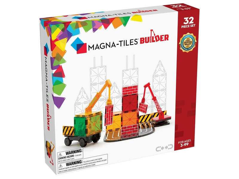 Magna-Tiles Builder 32-Piece Magnetic Building Set